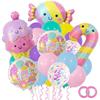 Cute  Candy Ice Cream Dessert Series Cake Summer Candy Foil Balloon Birthday Party Decoration Baby Shower Kids Toy Balloons