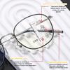 Men's and Women's Latest Fashion Multifocal Reading Presbyopia Glasses Neutral Fashion Square Frame Anti-blue Light Reading Glasses