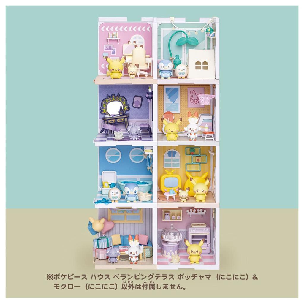 TAKARA TOMY Pocket Monster Pokemon Poke Peace House Berumping Terrace Mokuro & Piplup Unisex
