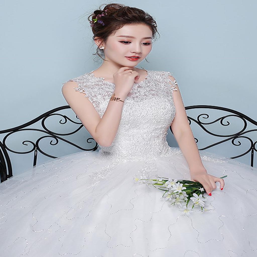 Свадебное платье большого размера, китайское белое свадебное платье, кружевное свадебное платье