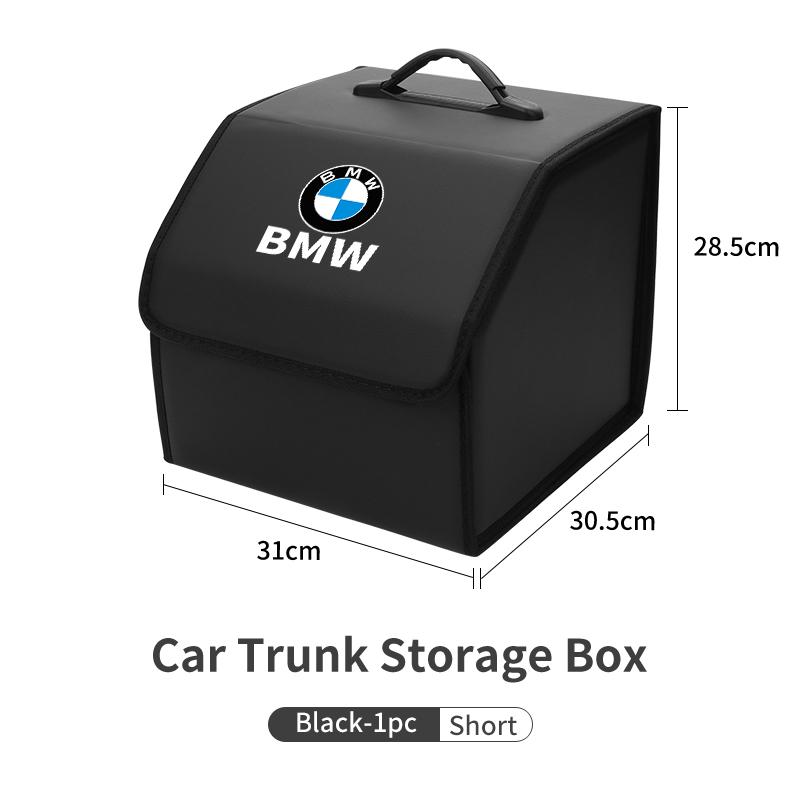 KWMBS1 2025 Hot Car Trunk Organizer Box Folding PU Auto Boot Storage Pocket For BMW E46 E90 E60 F30 F10 E39 E36 F20 E87 E90 E70 E91 G01