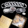 10/25/50/100Pcs 19-33mm Transparent Coin Cases Holder Coin Collecting Box Case Coins Storage Capsules Protection Boxes Container