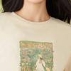 Shetu Women's Garden Print Short Sleeve T-shirt
