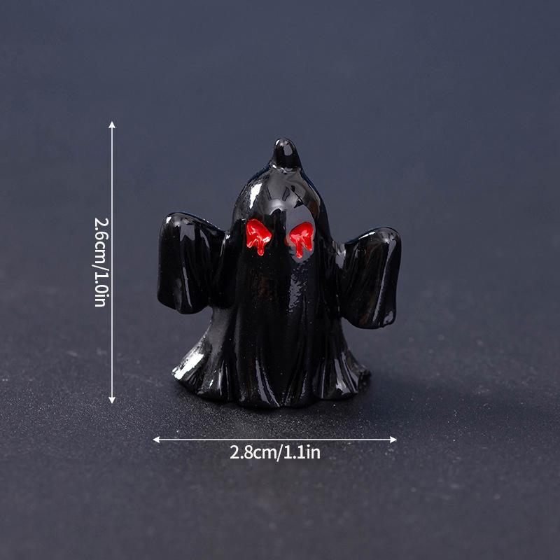 Хэллоуин Череп Орнамент Мумия Призрак Страшный Настольный Декор Хэллоуин Полимерные Миниатюры День Мертвых Детский Подарок Микро Ландшафт