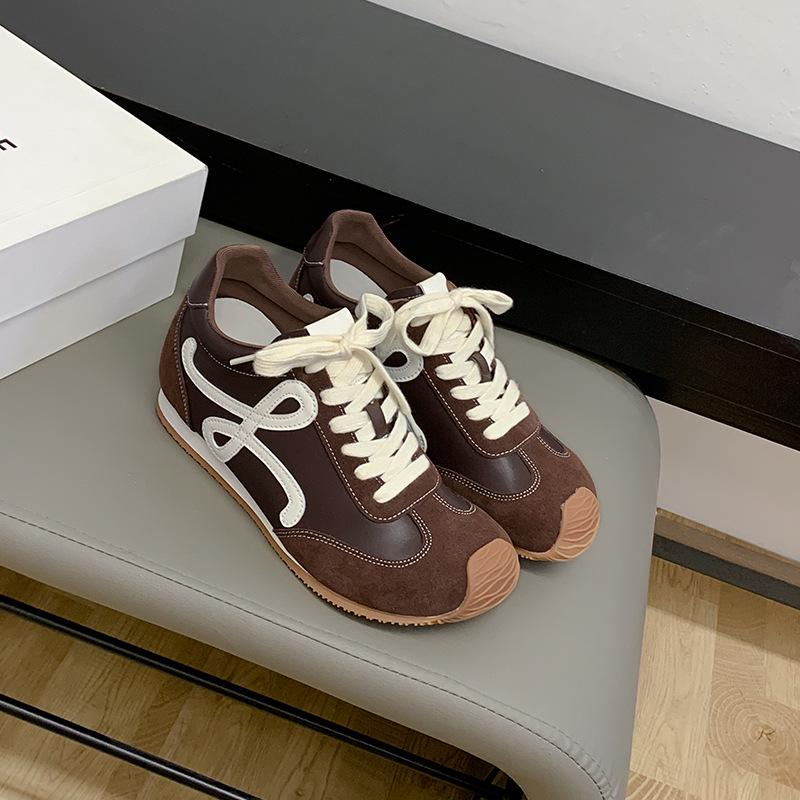 Женские туфли на каблуке 7 см, кожаные, в стиле «уродливая милота», с цветными блоками, осень/зима 2025