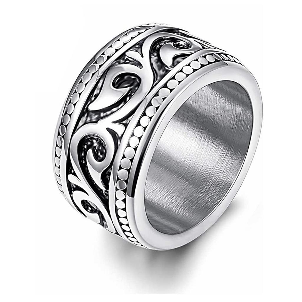 Celtic Triangle Knot Cast Titanium Steel Ring European and American Men's Jewelry Ring