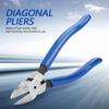 Diagonal Pliers Cable Nippers Nippers Wire Cutter 8inch Blue Diagonal Pliers Cable Nose Cutting Nippers Wire Cutter Tool