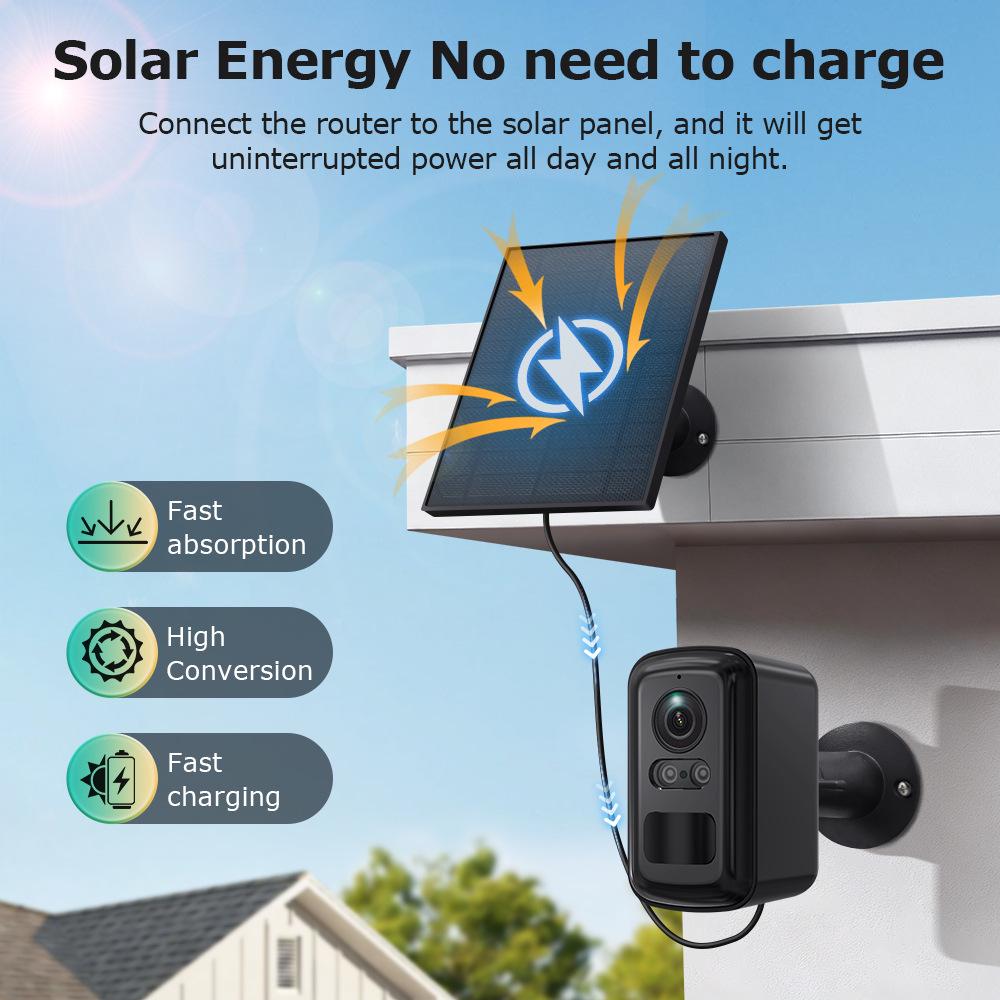 Wireless Low-Power HD Camera with Full-Color Night Vision & Outdoor WiFi Surveillance