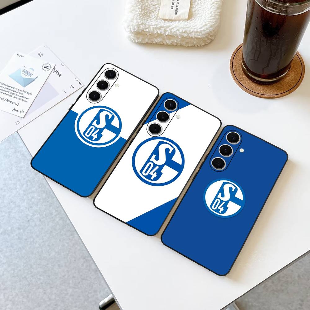 Чехол для телефона S-Schalke 04 Для Samsung S 24 fe 25 Ultra plus 20 lite 21 30 22 23 24 22 Ultra 5G Fundas