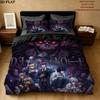 Death Note Pattern Bedding Quilt Set Quilt Cover Pillowcase Home Birthday Gift(1 * duvet cover + 2 * pillowcase, without core)