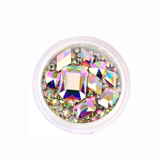 1 коробка маникюрный декор блестящие ногти красота горный хрусталь модный 3D декор ногтей для накладных ногтей