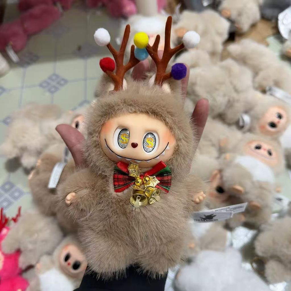 Рождественский лось с тем же виниловым лицом, брелок-подвеска, рождественская плюшевая кукла