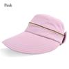 Summer Breathable Foldable Wide Brim Bucket Hat Empty Top Cap Panama Hat Sun Cap