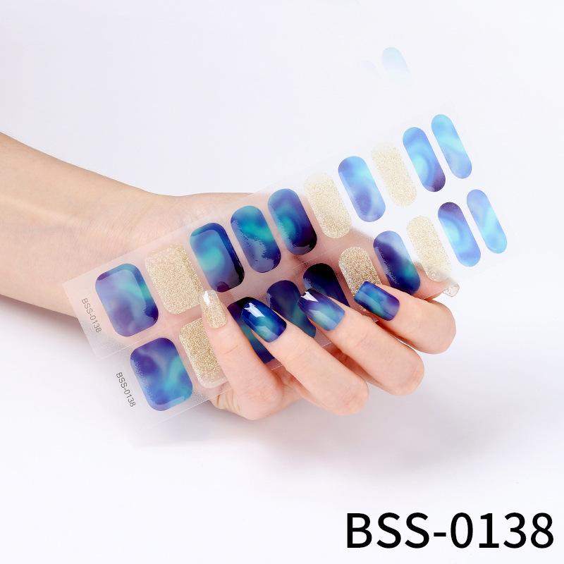 Gel Manicure Stickers Semi-cured Gel Nail Stickers Nail Polish Glue Manicure Stickers