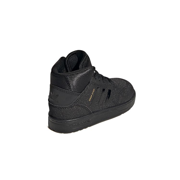 adidas Оригинальные высокие кроссовки для ходьбы Originals Drop Step, детская обувь, черные FW3156