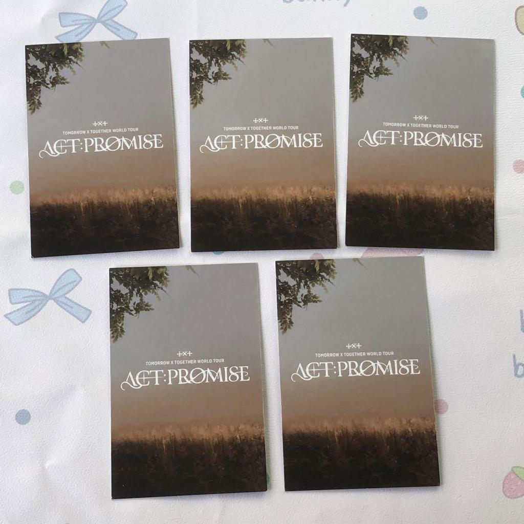 [USED] TXT ACT PROMISE MOAZONE 5 Unconventional Trading Cards