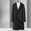 100% Wool Men's Handmade Double-sided Woolen Coat Double-breasted Business Casual Woolen Coat Trench Coat Men's Coat