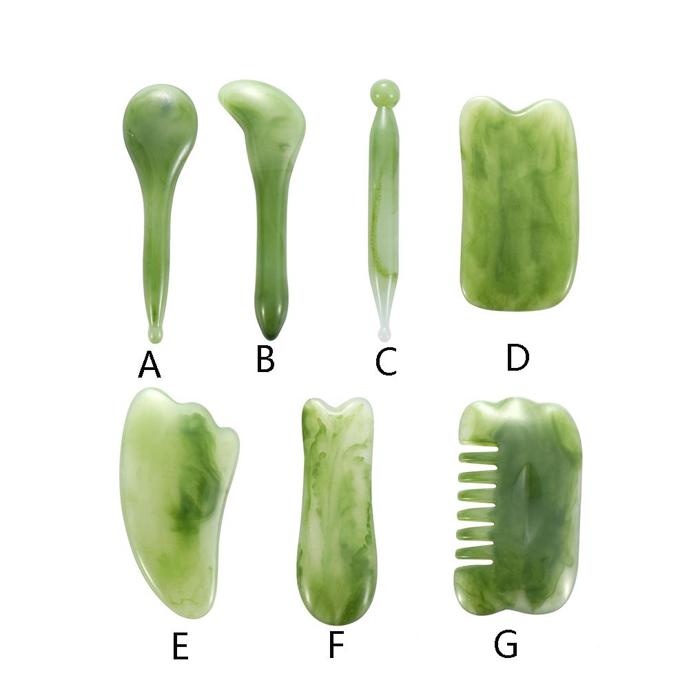 Health Care Eye Face Neck Care Gua Sha Board Facial Massage Tool Natural Resin Facial Relaxing