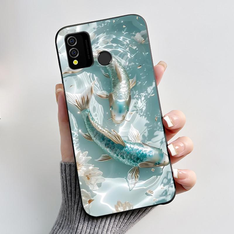 Case For BLU J9L Phone Case Luxury Cute Love Rabbit Cartoon Funny Pattern Cover Shell Black TPU Soft Silicone Protective Casing