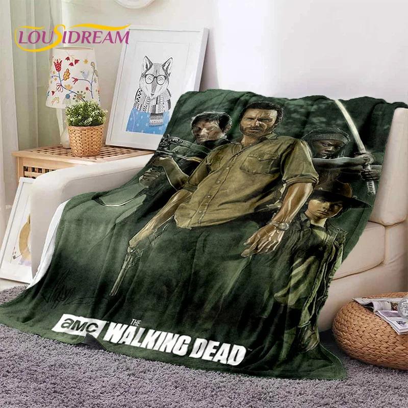Ходячие мертвецы Линкольн TWD Мягкое фланелевое одеяло для кроватей Спальни Дивана Пикника, Плед для Накрытия на Улице Отдыха Дневного Сна Подарок