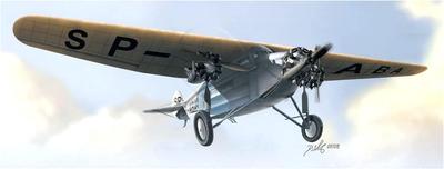 VALOM Пассажирский самолет Fokker Польские авиалинии Пластиковая модель-конструктор CV72037 1/72 F.7b/3M Трехдвигательный