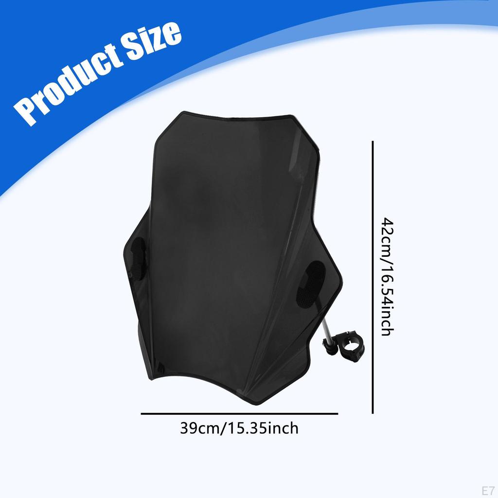 Motorcycle Windshield Replacement Windproof Universal Easy Installation Professional Windscreen for