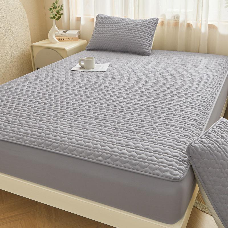 Soybean Cotton Waterproof Bed Sheet - Love Style, Mattress Protector Compatible with Simmons.