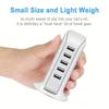 5-Port USB Charging Station 5V4A 20W Charger Super-Fast Charging with USB-C Power Adapter for MacBook Phone 15 Samsung