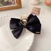Hair Holder Korean Hair Clamp Large Bow Barrette Bow Hair Claw Bowknot Hair Clip Women's Hair Grab