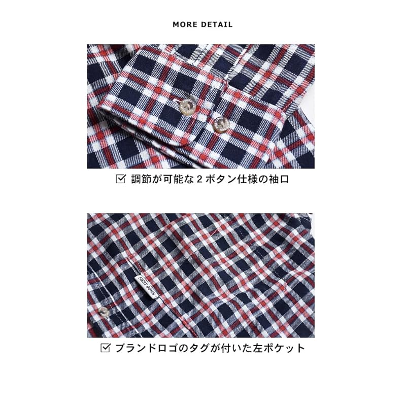 [ПЕРВЫЙ ВНИЗ по основному] (Сначала основы) Рубашка в клетку с длинным рукавом мужская Рубашка/YC A73 темно-синяя Тип L