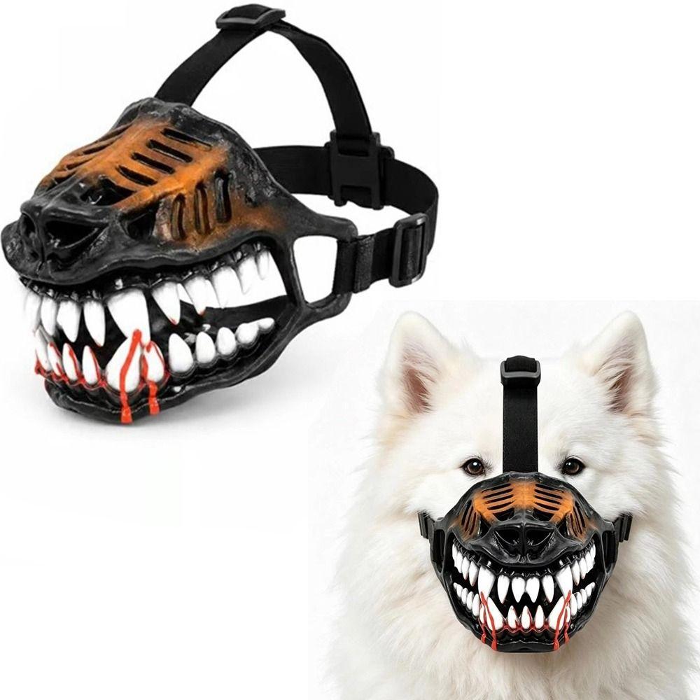 Breathable Dog Monster Muzzle Monster Pet Mouth Cover New Hell Hound Muzzle Pet Accessories