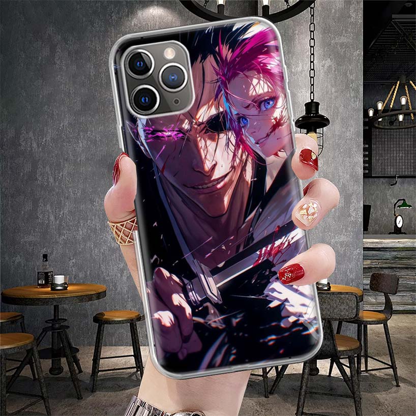 Zaraki Kenpachi Bleach Soft Phone Case For IPhone 11 17 Air 16E 16 Pro Max 15 + 14 Plus 13 Mini 12 Apple 7 SE 8 Fundas Coque 11