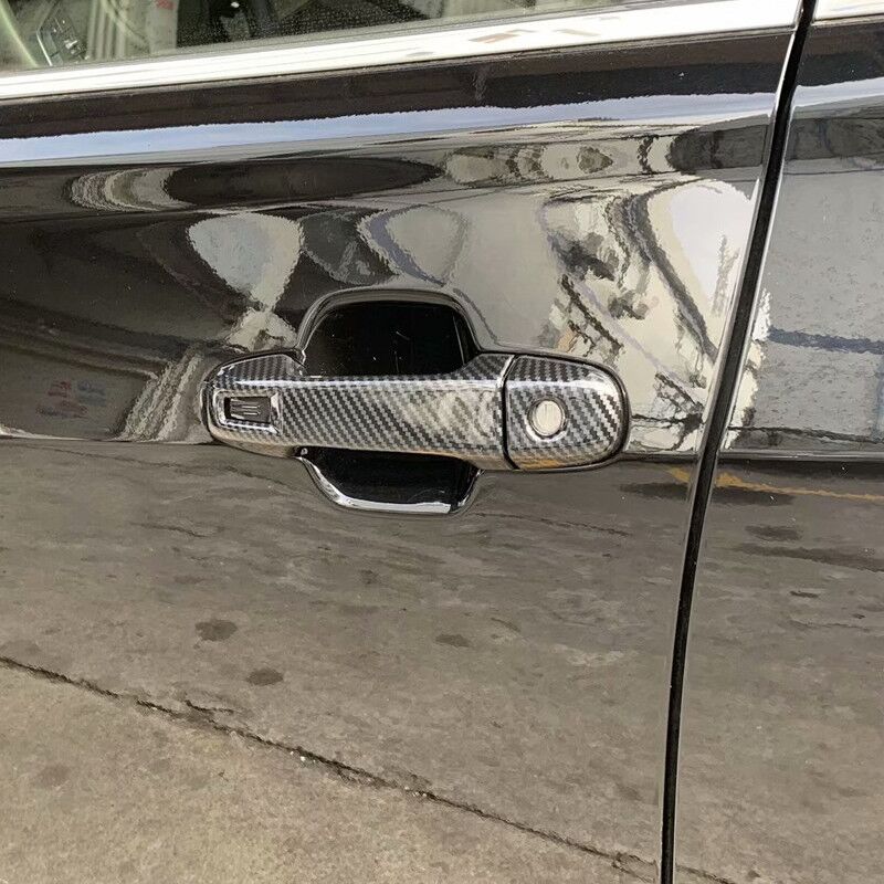 For Subaru Impreza 2017 2018 Carbon Fiber Car Door Handle Cover Decor Sticker Overlay Styling