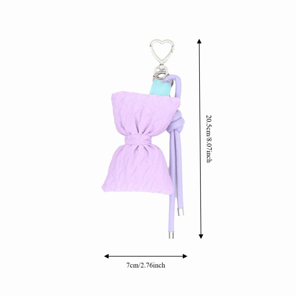 Sweet Bow Keychain Friendship Bag Hanging Trendy Fluffy Bow Pendant Decoration