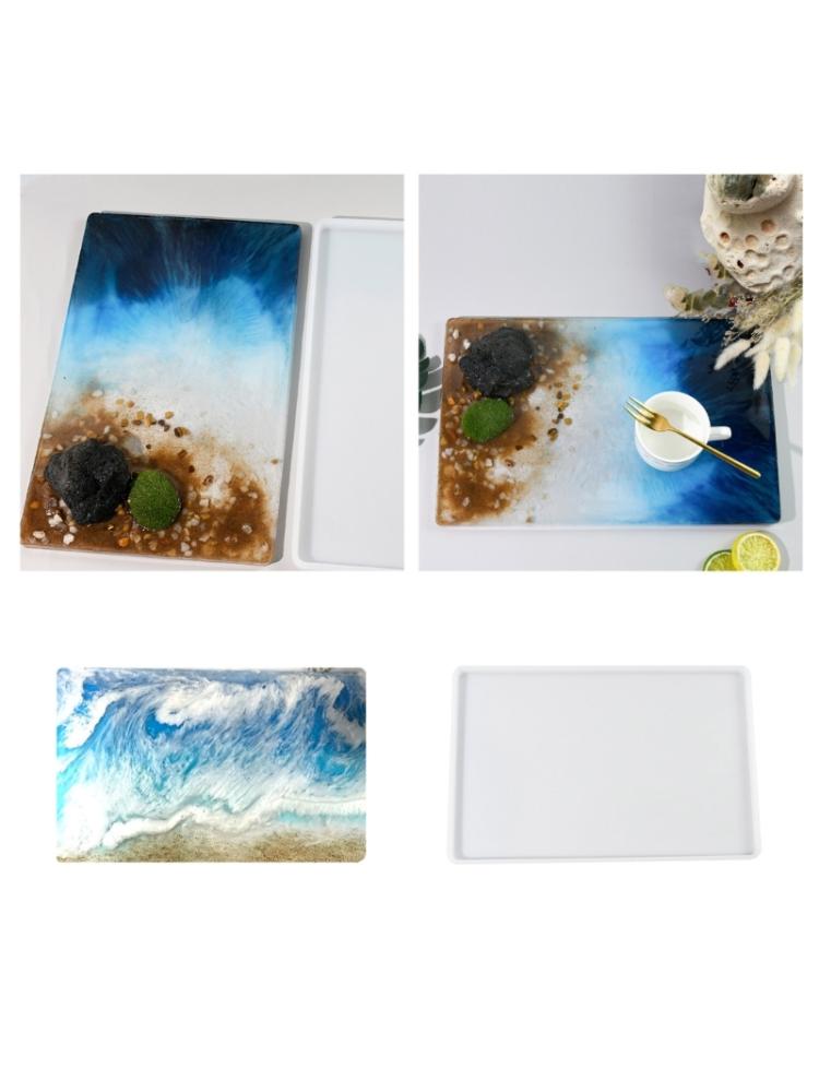 Большая прямоугольная силиконовая форма, художественные формы из смолы, формы для поделок из глины, уникальные формы для орнаментов, силиконовые формы для рукоделия