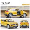 Volkswagen T-ROC SUV Simulation Diecast & Toy Vehicle Pull Back & Doors Open RMZ City 1:36 Alloy Car Model Gifts For Children