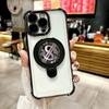 Подходит для чехла для мобильного телефона iPhone16 16E Магнитный металлический кронштейн Apple 15promax Четырехугольная подушка безопасности Противоударный чехол