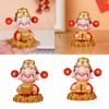 God of Wealth Ornament Decor Collectible Decorative Resin Ornament Photography Props Feng Shui Sculpture for Bedroom Table