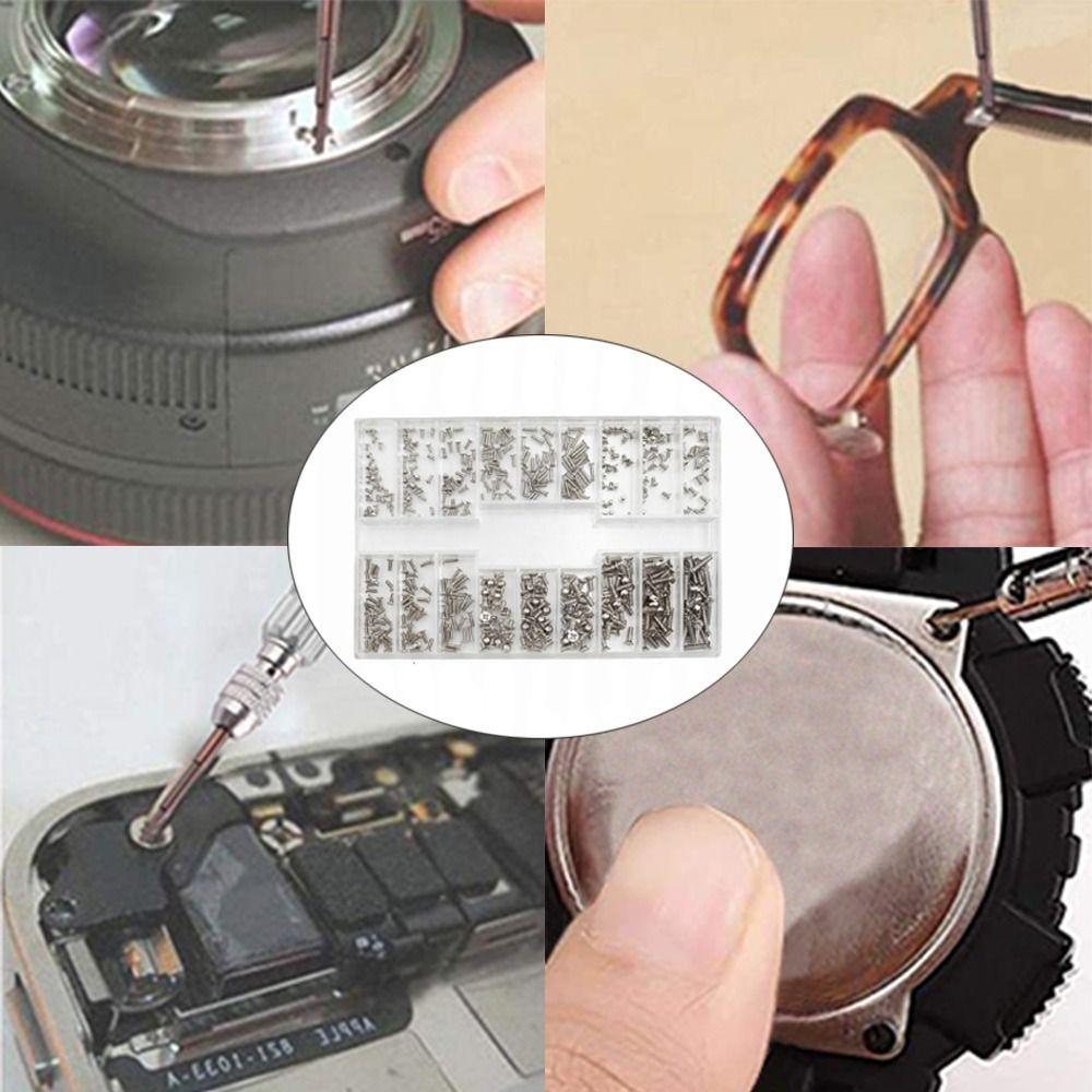 Набор мини-винтов M1.2 / M1.4 / M2.0, набор микровинтов из нержавеющей стали, маленькие винты для часов