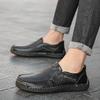 Popular men's Doudou shoes British driving shoes 2025 autumn and winter new casual shoes fashionable one-pedal leather shoes