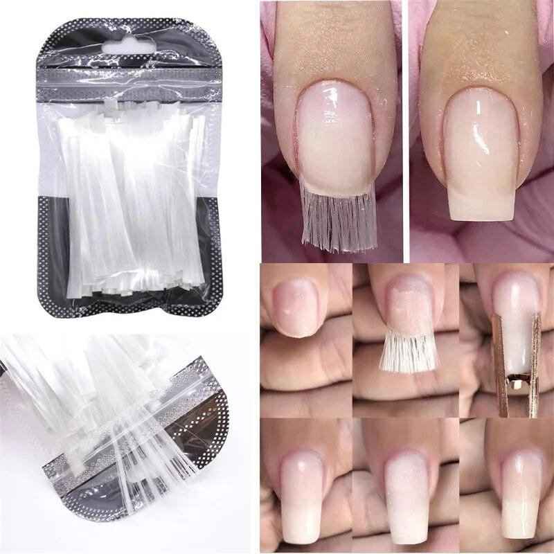 Формы для ногтей из стекловолокна, зажимы для ногтей, зажимы для УФ-геля, наращивание ногтей своими руками, акриловые насадки для наращивания ногтей, маникюрный инструмент, аксессуары для ногтей