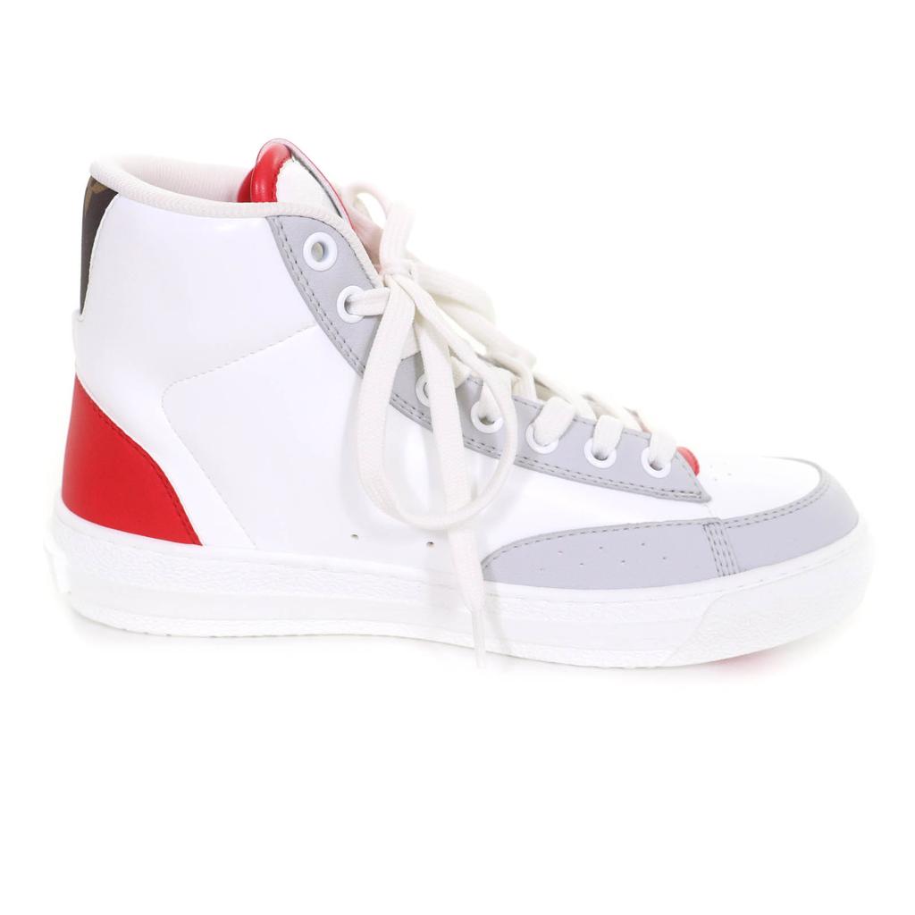 Pristine LOUIS VUITTON High cut sneakers Charlie line White red leather Women 36 Used