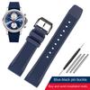 Для IWC PORTUGIESER YACHT CLUB CHRONOGRAPH IW390502 IW390209 Ремешок для часов 22 мм Изогнутый Силиконовый браслет для дайвинга Резиновый ремешок для часов