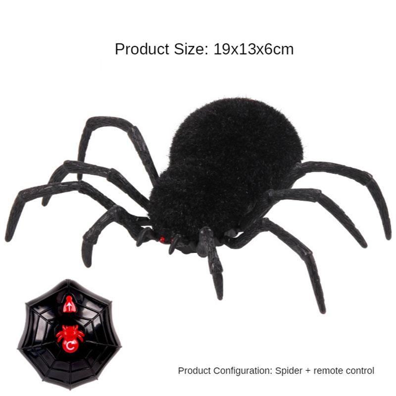 RC Spider, 2-канальные хитрые игрушки, электрический пульт дистанционного управления, волосатые пауки, световые игры, инфракрасные трюки, игрушки на своих