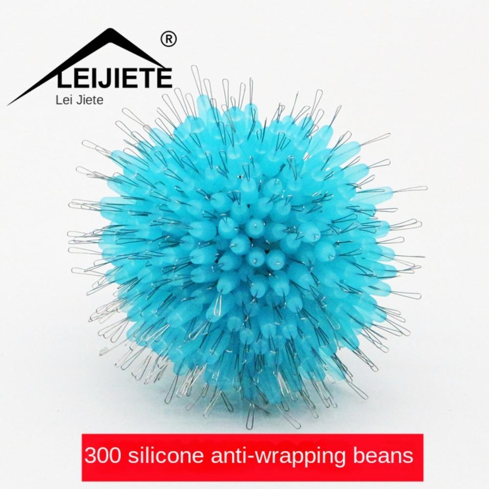 300pcs Line Tackle Accessories Fishing Bobber Stopper Fishing Supply Float Rubber Bean Soft transparent Space Beans