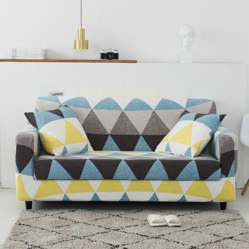 Премиальный мягкий чехол-накидка, нескользящий эластичный чехол для дивана с потрясающим цветочным узором из листьев