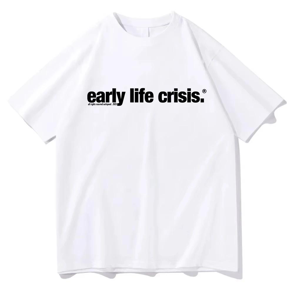 Nettspend Early Life Crisis Same T Shirt 2025 Fashion UnisexUnisex Clothing Cotton Clothes Graphic Tops Hight Quality T Shirts