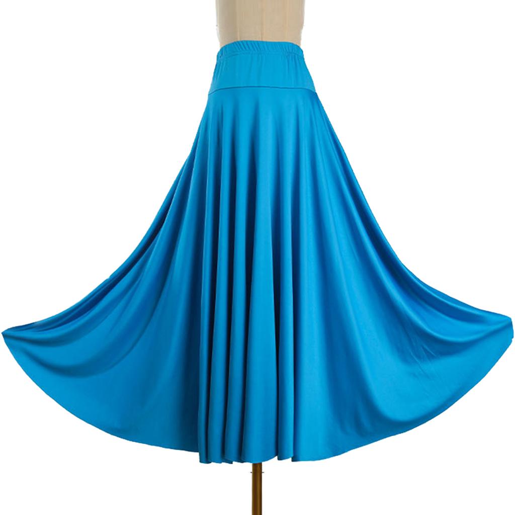 Юбка для фламенко с рюшами для бальных танцев, большие качели, длинное платье, юбка для танца живота, сценический костюм