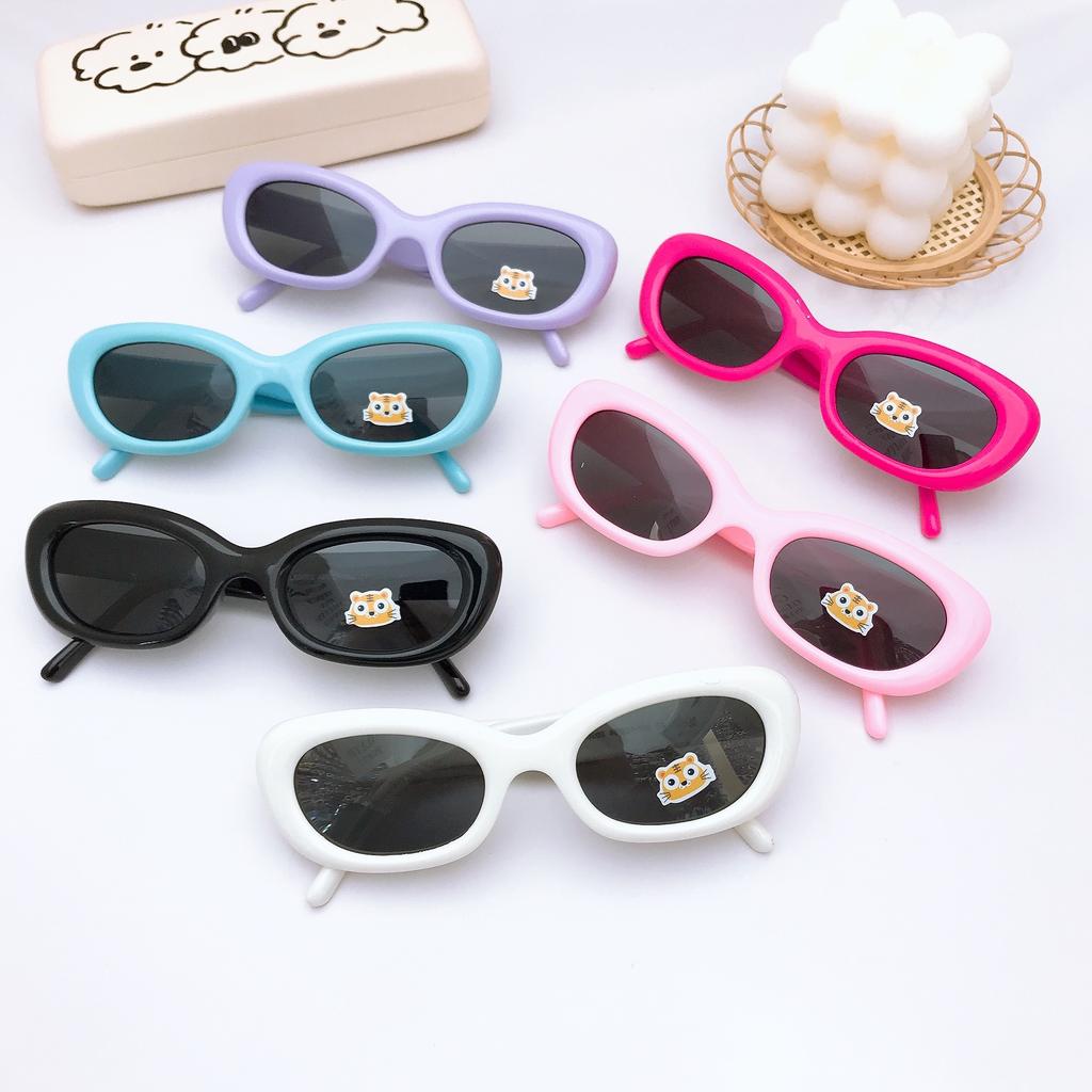 Stylish And Simple Oval Small Frame Children'S Sunglasses Silicone Polarized Baby Sunglasses Sun Protection Boys And Girls Glasses