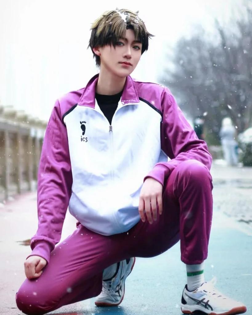 Академия Сираторизава Косплей Джерси Вакатоши Сатору Кенджиро Шион Эйта Хаято Тайчи Кадзи Васиджо Косплей Студенческий костюм унисекс с длинным рукавом [Kanzu